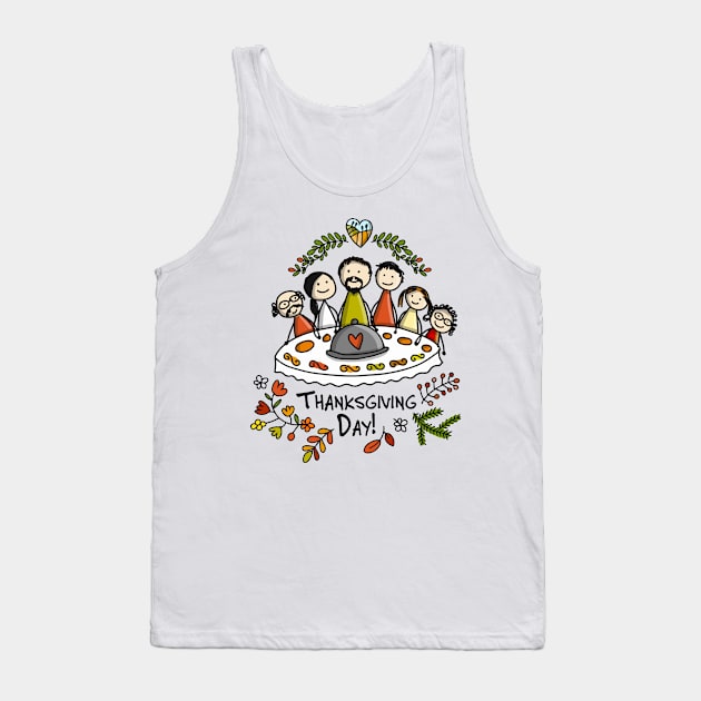 Thanksgiving Day Tank Top by jonathanptk